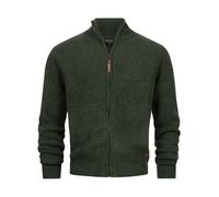 Indicode Cardigan Homme INPeace - tricot col montant silhouette structurée