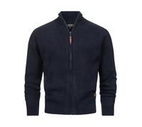 Indicode Cardigan Homme INPeace - tricot col montant silhouette structurée