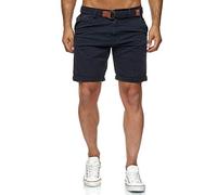 Indicode Conor Short en coton, pour homme, bleu marine, L