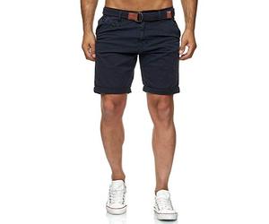 Indicode Conor Short en coton, pour homme, bleu marine, S