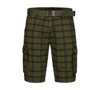 Indicode Hommes Blixt Cargo Shorts | Pantalon Court Cargo avec 6 Poches et Ceinture Army Check M