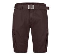 Indicode Hommes Blixt Cargo Shorts | Pantalon Court Cargo avec 6 Poches et Ceinture