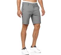 Indicode Hommes Aalborg Chino Shorts | Pantalon Court Chino à 4 Poches Lt Grey Mix M