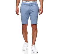 Indicode Hommes Aalborg Chino Shorts | Pantalon Court Chino à 4 Poches Sky Way L