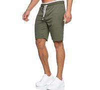 Indicode Hommes Aldrich SweatShorts | Pantalon Court de survêtement à Cordon de Serrage Beetle XL