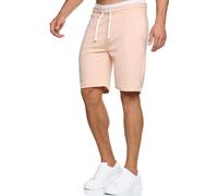 Indicode Hommes Aldrich SweatShorts | Pantalon Court de survêtement à Cordon de Serrage Cameo Rose L