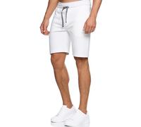 Indicode Hommes Aldrich SweatShorts | Pantalon Court de survêtement à Cordon de Serrage Offwhite M