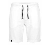 Indicode Hommes Aldrich SweatShorts | Pantalon Court de survêtement à Cordon de Serrage Offwhite S