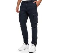 Indicode Hommes Alex Cargo Pants | Pantalon Cargo en Coton avec 6 Poches Navy XL