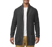 Indicode Hommes Anaheim Cardigan | Gilet avec 2 Poches plaquées DK Grey M