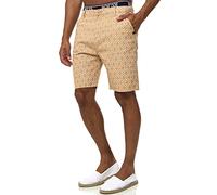 Indicode Hommes Apostolis Chino Shorts | Pantalon Court Chino à 4 Poches Tan M