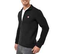 Indicode Hommes Bermie Sweat Jacket | Veste Sweat à col Montant Black XXL