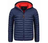 Indicode Hommes Bowers Quilted Jacket | Veste matelassée aspect doudoune Navy XL