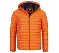 Indicode Hommes Bowers Quilted Jacket | Veste matelassée aspect doudoune Orangeade L