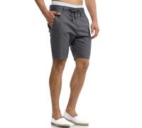 Indicode Hommes Bowmanville Shorts | Pantalon Court en Lin et Coton Iron L