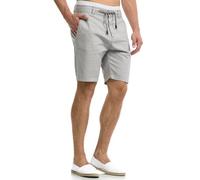 Indicode Hommes Bowmanville Shorts | Pantalon Court en Lin et Coton Lt Grey XXL