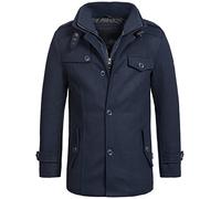Indicode Hommes Brandon Coat | Manteau court à col montant Black XXL