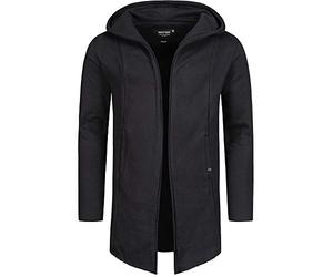 Indicode Hommes Brekstad Sweat Jacket | Veste Sweat Oversize à Capuche Black M