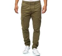 Indicode Hommes Broadwick Cargo Pants | Pantalon Cargo en Coton avec 6 Poches Army L