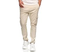 Indicode Hommes Broadwick Cargo Pants | Pantalon Cargo en Coton avec 6 Poches Fog L
