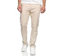 Indicode Hommes Bryne Pants | Pantalon en Coton et Lin Fog L