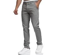 Indicode Hommes Cherry Chino Pants | Pantalon Chino Pantalon Stretch Lt Grey 33/32