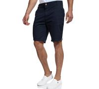 Indicode Hommes Creel Chino Shorts | Pantalon Court Chino à 5 Poches Navy XXL