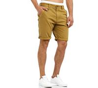 Indicode Hommes Cuba Chino Shorts | Pantalon Court Chino à 5 Poches Amber XXL