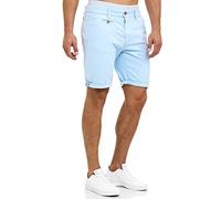 Indicode Hommes Cuba Chino Shorts | Pantalon Court Chino à 5 Poches Sky Way M