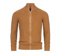 Indicode Hommes Dodson Cardigan | Gilet col Montant en Coton Rubber M