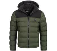 Indicode Hommes Eberhardy Quilted Jacket | Veste matelassée aspect doudoune Forest M