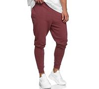 Indicode Hommes Eberline Jogging Pants | Pantalon de Jogging en 60% Coton Bordeaux Mix M