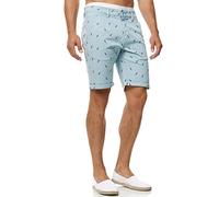 Indicode Hommes Elisa Chino Shorts | Pantalon Court Chino à 4 Poches Blue Wave L