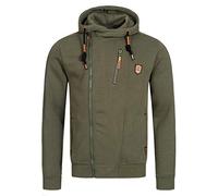 Indicode Hommes Elm Hoodie | Veste Sweat à Capuche Army L