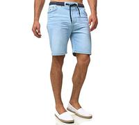 Indicode Hommes Ettore Chino Shorts | Pantalon Court composé à 84% de Coton Dim Blue L