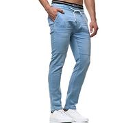 Indicode Hommes Fabrizio Pants | Pantalon en Tissu avec 4 Poches Dim Blue M