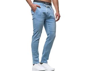 Indicode Hommes Fabrizio Pants | Pantalon en Tissu avec 4 Poches Dim Blue XXL