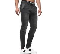 Indicode Hommes Fabrizio Pants | Pantalon en Tissu avec 4 Poches Vintage Black M