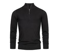 Indicode Hommes Gore Pullover | Pull composé à 80% de Coton Black L