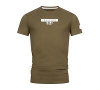 Indicode Hommes GOTSVegas Shirt | T-Shirt en Cotton Army S