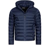 Indicode Hommes Hampshire Quilted Jacket | Veste matelassée aspect doudoune Navy XL