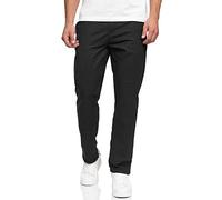 Indicode Hommes Haverfield Pants | Pantalon en Lin et Coton Black S