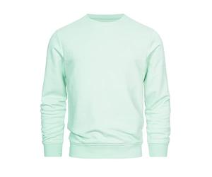 Indicode Hommes Holt Sweatshirt | Sweat avec Poignets côtelés Quiet Wave M