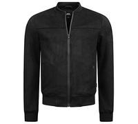 Indicode Hommes Ibon Jacket | Veste en simili cuir suédé Black M