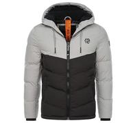 Indicode Hommes INAgiotis Winter Jacket | Veste d'hiver à capuche Lt grey XXL