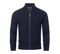 Indicode Hommes INCason Cardigan | Gilet à col Montant Navy S