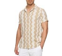 Indicode Hommes INCosby Shirt | Chemise à Manches Courtes et col boutonné White XL