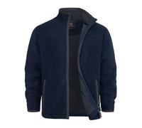 Indicode Hommes INEmilos Jacket | Veste en Polaire avec col Montant Navy M