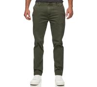 Indicode Hommes INGabrin Chino Pants | Pantalon Stretch avec 4 Poches Army 36/32