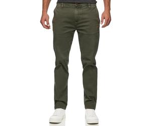 Indicode Hommes INGabrin Chino Pants | Pantalon Stretch avec 4 Poches Army 36/32